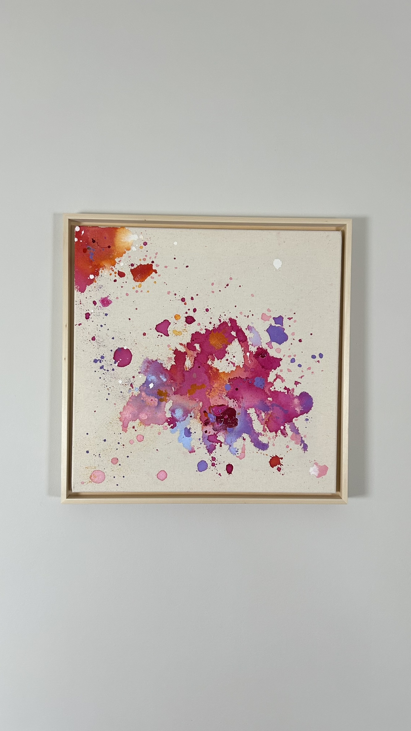 Träume, 2025, Acryl und Gold auf roher Baumwollleinwand, Ansicht 4